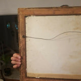 Vintage Russian Painting Signed on Glass