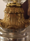 Antique Baccarat unmarked Hollywood Regency Glamour Gilt Bronze Lamp Signed 3508 - Diamonds Sapphires Rubies Emeralds