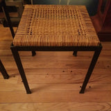 Mid century Modern Vintage Danny Ho Fong Pair Of Ottoman Stools
