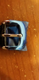 Le Vian Genuine Leather Black watch band 14 mm. Model # LV100 USA - Diamonds Sapphires Rubies Emeralds
