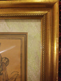 Framed Engraving by J.G. de Sainte Sauveur and Labrousse "Marchande l'huitres"