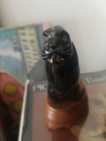 Vintage Pair Of Carved Seal Eskimo Sculptures