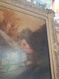 Antique Painting From An Estate George F. Bensell Labeled "The Old Mill" #915008 - Diamonds Sapphires Rubies Emeralds