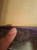 Vintage Mid Century Modern Surrealist Abstract Painting Under Glass