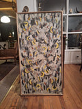 Mid Century Modern 1950's Abstract Painting Signed