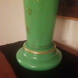 Massive French Opaline Jade Green Vase