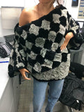 Women's Reversible Fur Garment, Off the Shoulder, Made in Israel