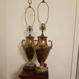 Rare Pair of Mid century Modern  Classical  Lamps
