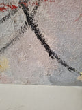 Vintage Modernist Abstract Painting Important
