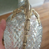 Antique Baccarat Neoclassical Crystal and Bronze Urn