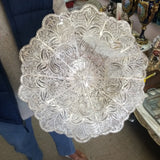 Antique Filigree 84 To 90 Silver Centerpiece Handmade 1028 grams 14" diameter
