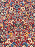 Vintage Colorful Oriental Rug Hand Knotted Tribal All Wool Mint Condition
