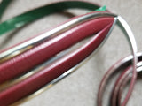 Vintage 70's burgundy and chrome car molding never used NEW OLD STOCK NOS - Diamonds Sapphires Rubies Emeralds