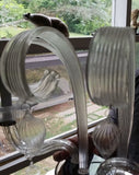 Pair Of Vintage Venetian Glass Sconces