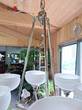 Mid Century Modern looking Chrome Chandelier #93258