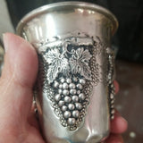 kiddush cup sterling silver 925 made in Israel at independence - Diamonds Sapphires Rubies Emeralds