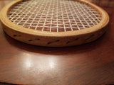 Wilson Chris Evert Wood tennis racket - Diamonds Sapphires Rubies Emeralds