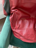 Authentic SCHOTT Motorcycle Biker Racing Leather Jacket. Size 6XL