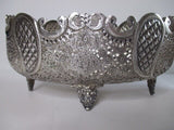 Pair Of Matching Oval Silver 84 Bowls Hand Made Good Condition