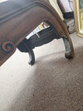 Japanese Marble and Wood Coffee Table 43" X 16" X 14"