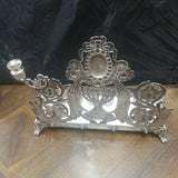 Esco Sterling Silver made in USA Menorah - Diamonds Sapphires Rubies Emeralds