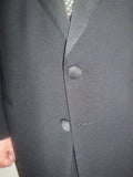 Neiman Macus Assets by Andrew Fezza 100% Virgin Wool Size 42 Short Tuxedo - Diamonds Sapphires Rubies Emeralds