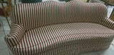 Kidney Shaped Sofa Good Condition with Designer Fabric - Diamonds Sapphires Rubies Emeralds