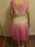 pink chiffon dress