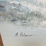 Signed Framed Antique Oil On Canvas Painting