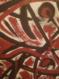 Museum quality Signed Vintage Abstract expressionist Painting #930008