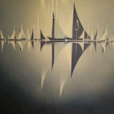Mid century Modern Vintage Signed Abstract painting