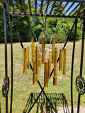 Vintage mid century modern crystal amber chandelier