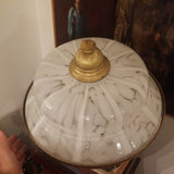 Vintage Mid Century Modern Murano Art Glass Dome Chandelier