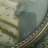 Antique French Miniature painting Inlay Framed
