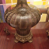 Pair Of Mid Century Modern Hollywood Regency Pair Of Venetian Lamps