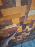 Mid Century Modern Abstract hermes colors  Painting Signed