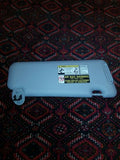 DEFECTIVE! LEFT DRIVERS SIDE GRAY ORIGINAL SUN VISOR TOYOTA HIGHLANDER 2008-2013
