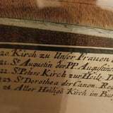 Vienna Austria 1740 Copper Etching Johann Friedrich Probst