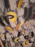 Mid Century Modern 1950's Abstract Painting Signed