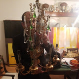 Pair Of Vintage Hollywood Regency Mid Century Modern Large Gilt Sconces