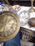 Pair Of Vintage Brass Candlesticks 13" Tall