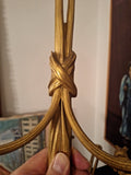 Pair Of Antique Gilt Gold Bronze French Sconces