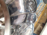 Vintage Pair Of Silver Plated Fruit Dishs With Handles Perfect Condition