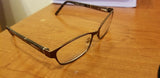 Karen Kane Mocha Wood Rose Eyeglass Frame Glasses Eyewear - 53 16 135 - Diamonds Sapphires Rubies Emeralds
