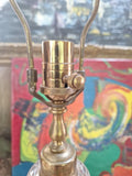 Pair Of Vintage Unsigned Baccarat Attributed Waterford Crystal Lamps #95508