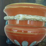 Antique Baccarat Large Snake Overlay Centerpiece