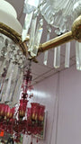 Antique 19TH CENTURY OSLER CHANDELIER - Diamonds Sapphires Rubies Emeralds