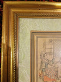 Framed Engraving by J.G. de Sainte Sauveur and Labrousse "Femmes Cauchoises"