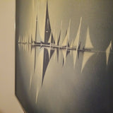 Mid century Modern Vintage Signed Abstract painting