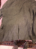 Fay Men's Tweed Wool Blend Jacket With Elbow Patches Made In Italy Size 42
